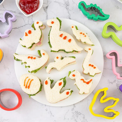 Dino Plätzchenausstecher Set aus Edelstahl, DIY Fondant