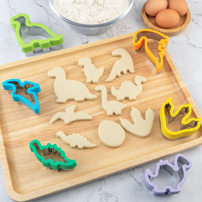 Dinosaurier Keksausstecher Set 9-teilig Edelstahl Plätzchen Ausstecher