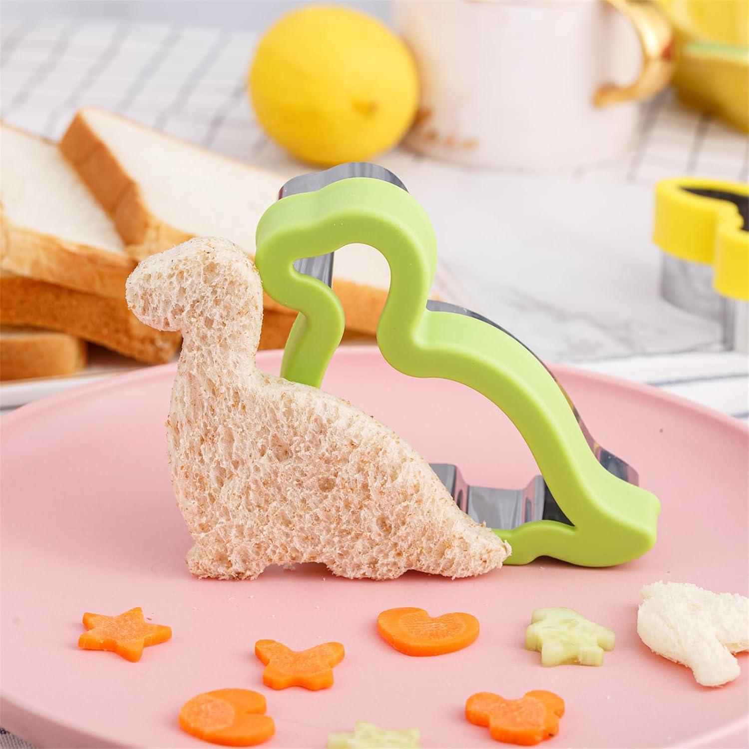Dinosaurier Keksausstecher Set aus Edelstahl, 9-teilig