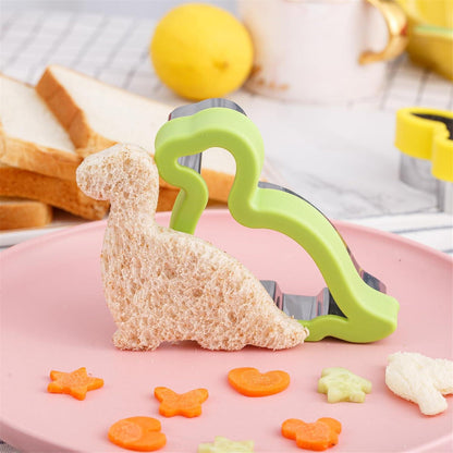 Dinosaurier Keksausstecher Set aus Edelstahl, 9-teilig