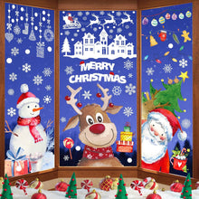 Aquarell Weihnachtsfensterbilder Selbstklebend Doppelseitig