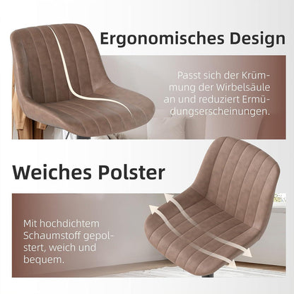 Drehbare Barhocker Set Braun – Höhenverstellbar & Komfortabel