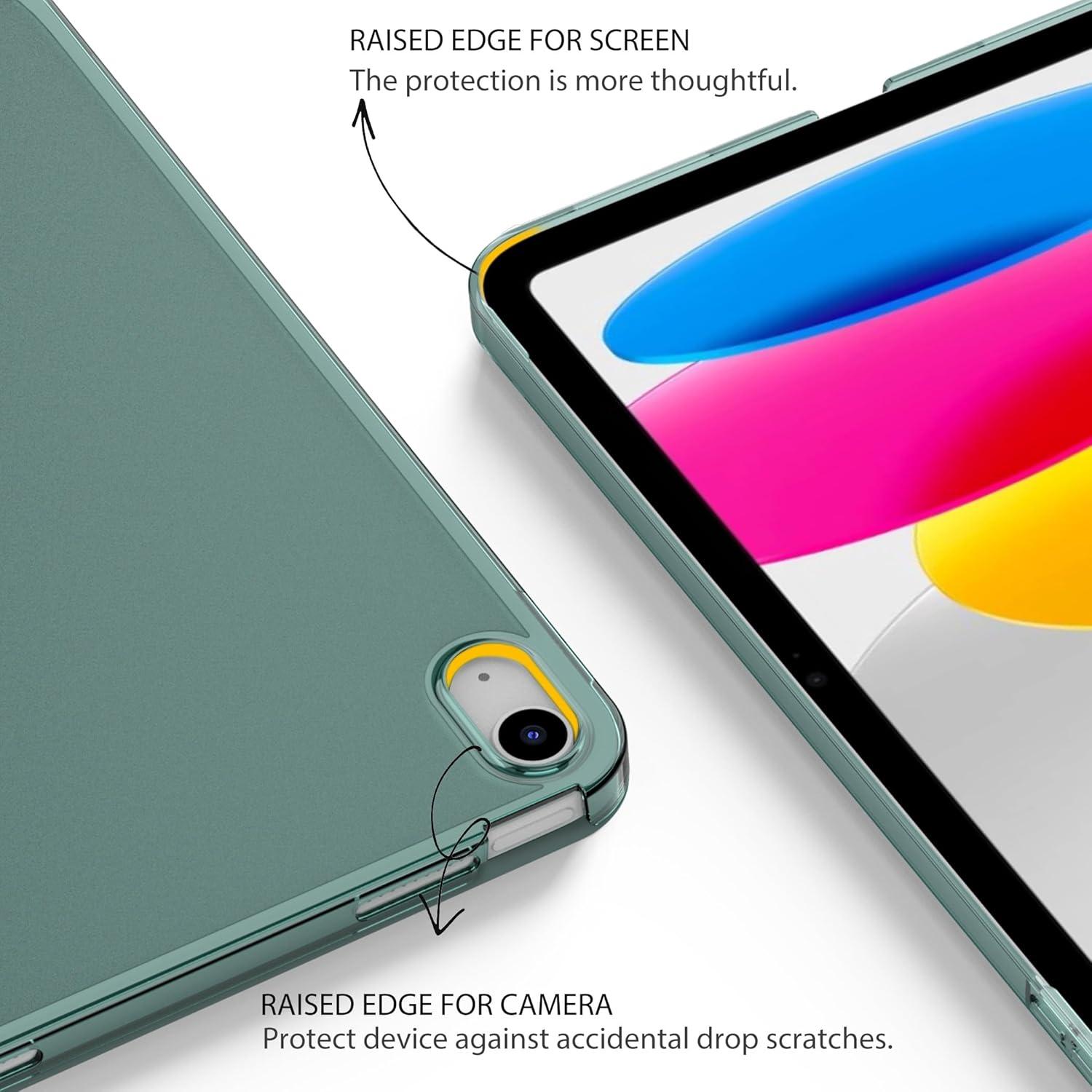 EasyAcc iPad 10.9'' Hülle Schutzhülle Cover Grün Standfunktion