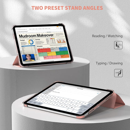 EasyAcc iPad 10.9 Zoll Hülle Roségold Ultra Dünn Transparent Schutz Case
