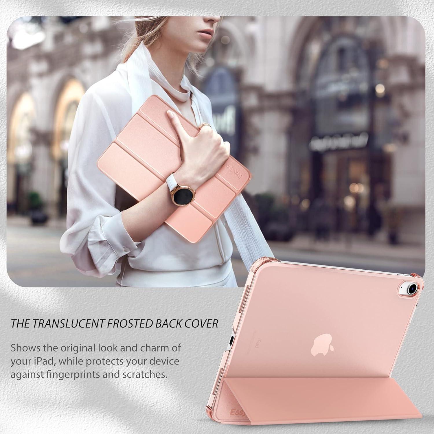 Hülle für iPad 10 Generation 10.9 Zoll A2757/A2777 Roségold Ultra Dünn