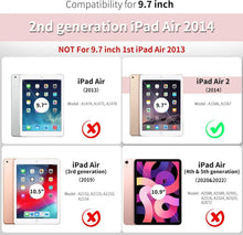 iPad Air 2 Hülle - Ultra Dünn Matt Roségold - Standfunktion