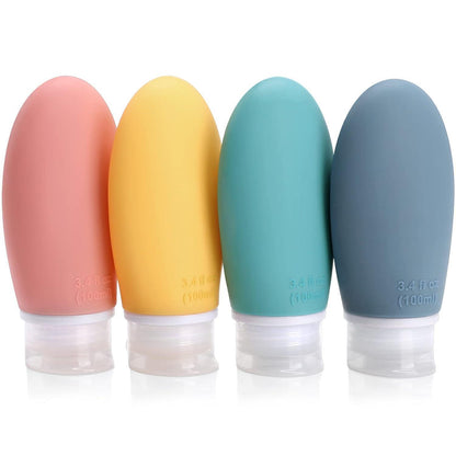 100ml Reiseflaschen Set 4er-Pack – Auslaufsicher & TSA-geprüft