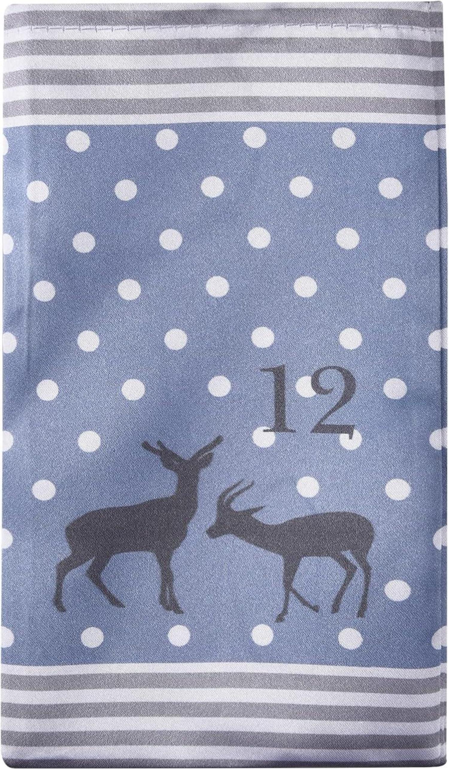 Adventskalender zum Selbstbefüllen mit Stoffsäckchen, Jutesäckchen, 24