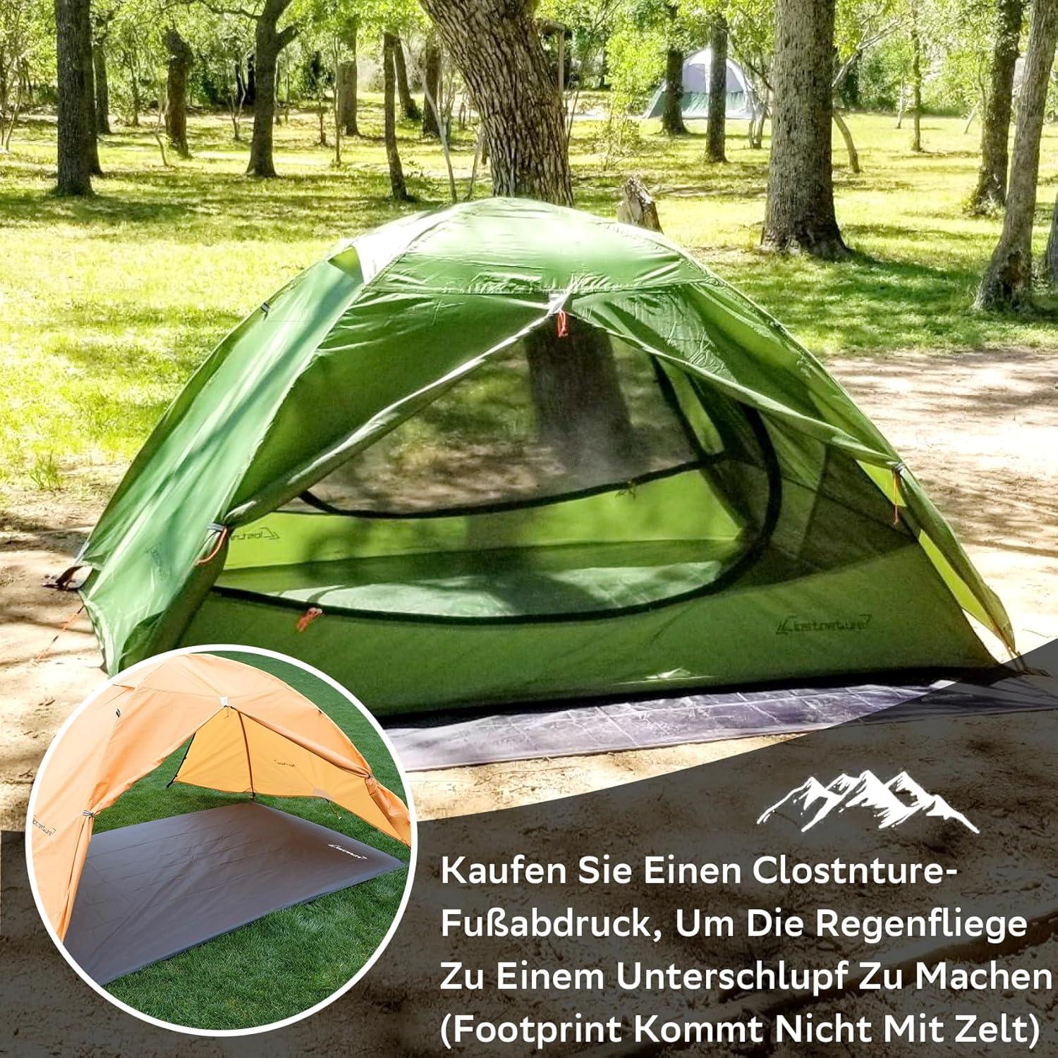 1-Personen Campingzelt wasserdicht ultraleichtes Trekkingzelt