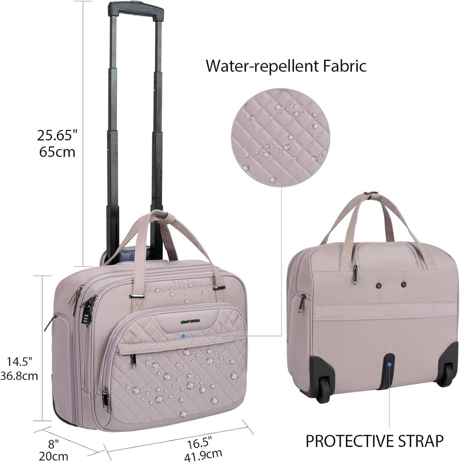 EMPSIGN Laptoptasche Business Trolley mit Rädern, RFID, 15.6