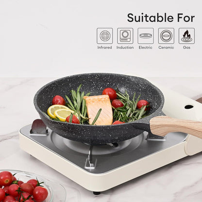 Aluminium Bratpfanne 32 cm Antihaftbeschichtung Induktion Gas