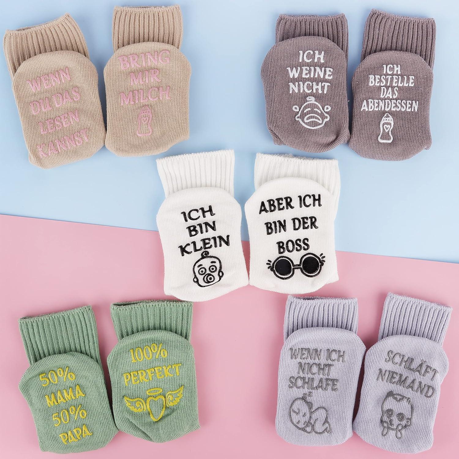 5er Set Baumwolle Baby Socken 0-12 Monate Junge Mädchen