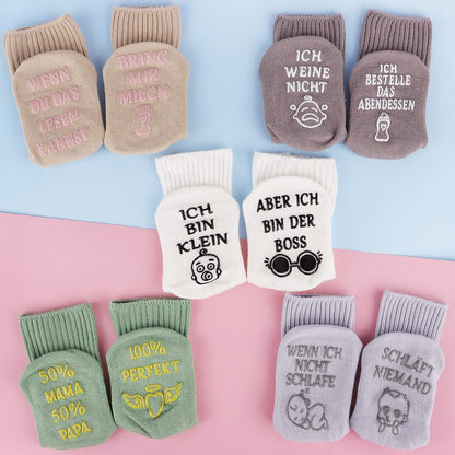 5er Set Baumwolle Baby Socken 0-12 Monate Junge Mädchen