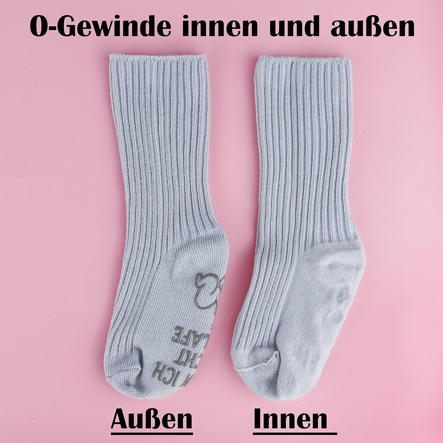 5er-Pack Lustige Baumwoll-Babysocken Geschenk 0-12 Monate