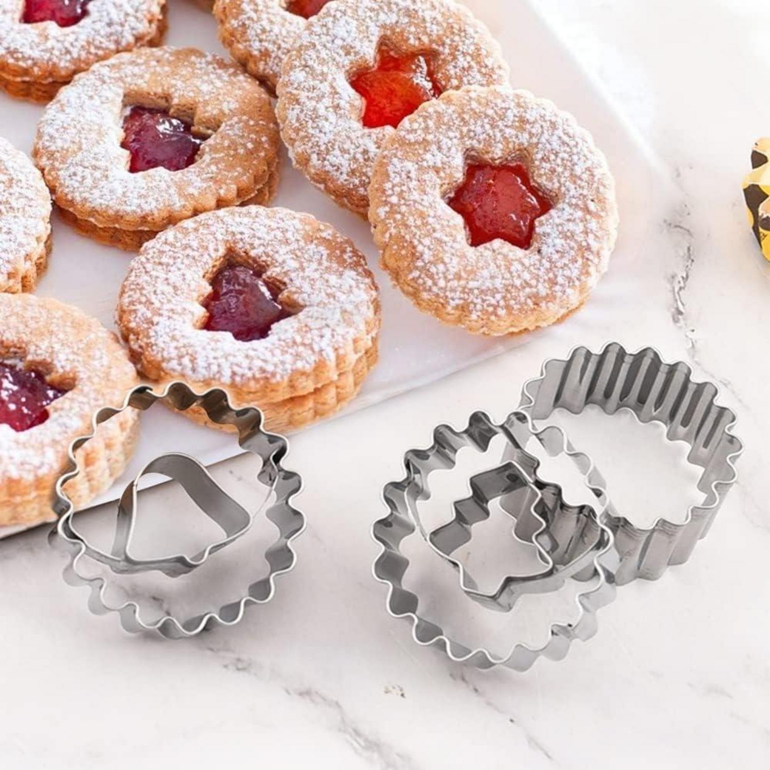 9er Set Weihnachten Linzer Ausstechformen Plätzchen Backformen