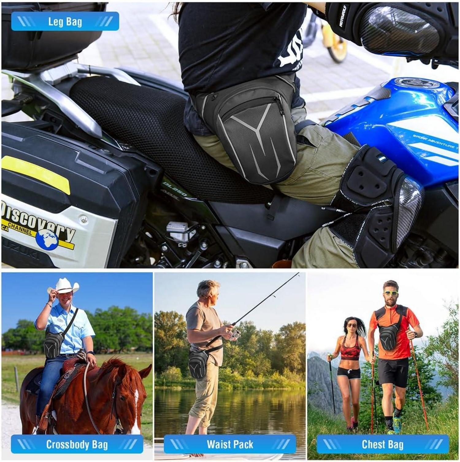 Beintasche Motorrad Herren Damen Wasserdicht Taktische Tasche
