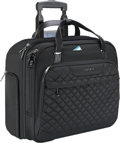 Rollender Business Laptop-Trolley mit RFID - Schwarz
