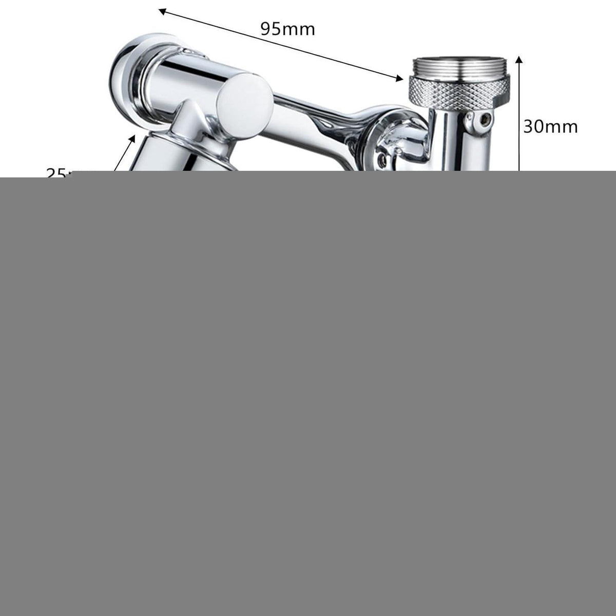 Drehbarer Wasserhahn Aufsatz 1080° – Multifunktional & Filternd