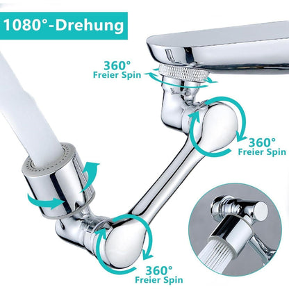 Drehbarer Wasserhahn Aufsatz 1080° – Multifunktional & Filternd