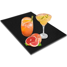 Barmatte Abtropfmatte Silikon 45x30CM Schwarz tampermatte