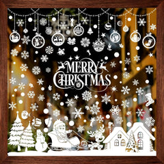 Fensterbilder Weihnachten Schneeflocken Fenstersticker 8 Blätter