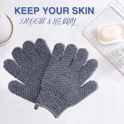 Peelinghandschuh Set 4 Stück Exfoliating Gloves