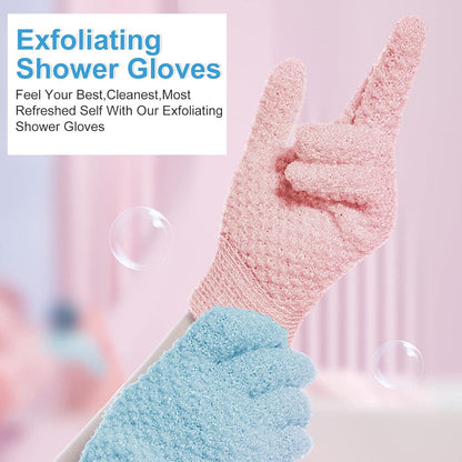 4er Pack Peelinghandschuh Handschuhe Exfoliating Body Scrub Schwamm