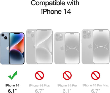 Sichtschutz Panzerglas Folie für iPhone 14 6,1 Zoll, Anti-Spy Kamera
