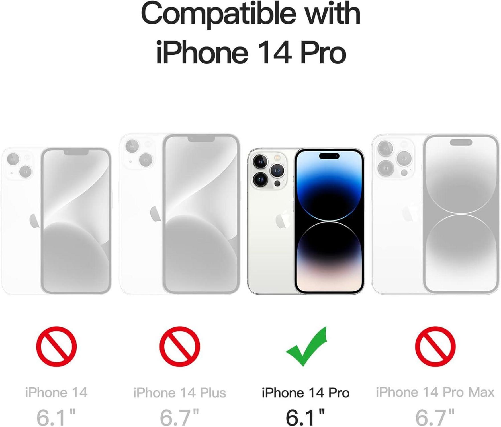 Sichtschutz Panzer Schutz Full Screen Glas Folie für iPhone 14 Pro 6,1
