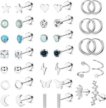 Kleine Ohrstecker Set Chirurgenstahl Zirkonia Hypoallergen