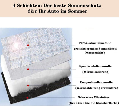 Frontscheibenabdeckung Auto Winter Frostabdeckung Sonnenschutz 150 x