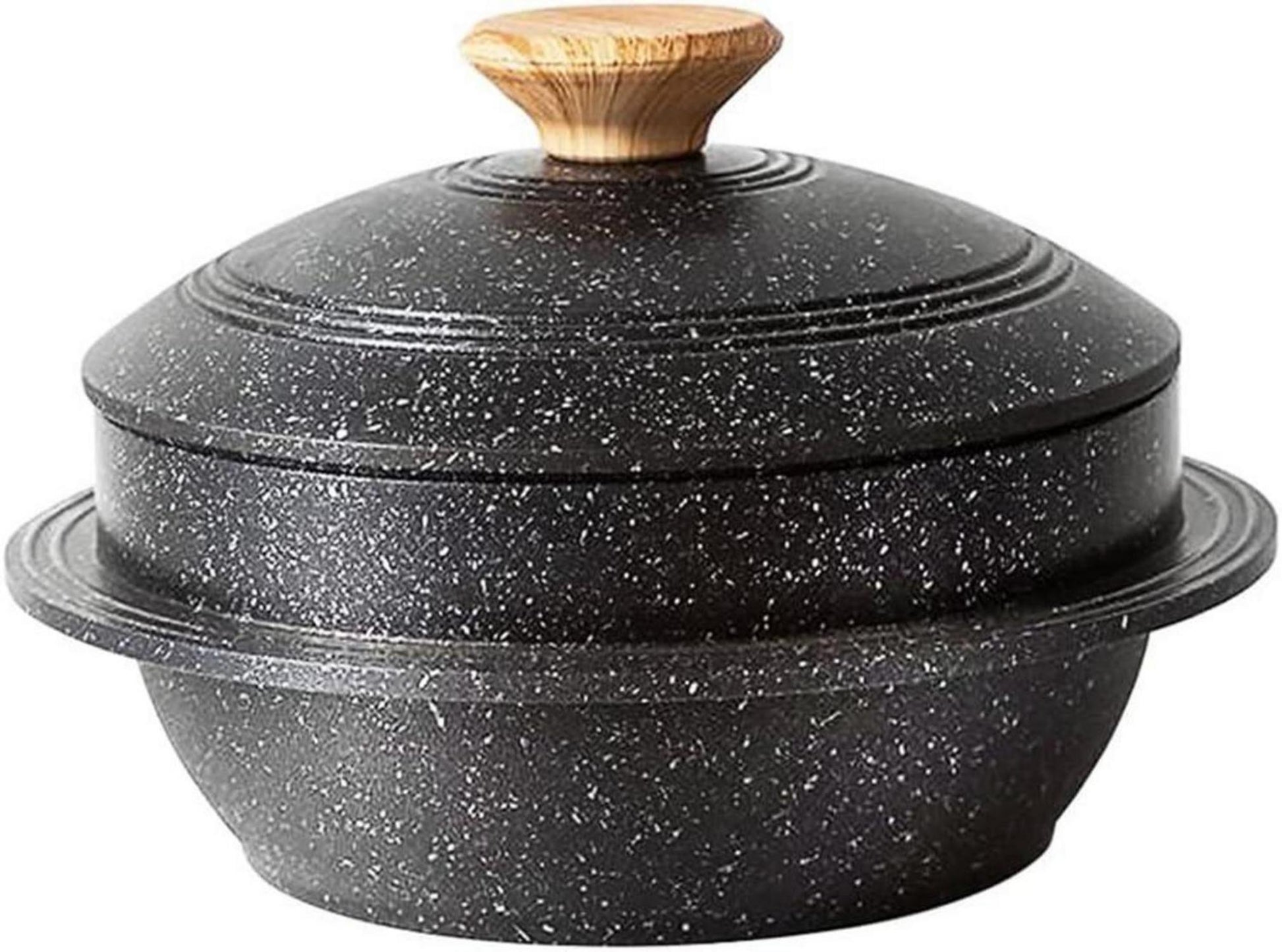 Koreanische Steinschale mit Deckel 20cm Dolsot Bibimbap Schale 2,3L