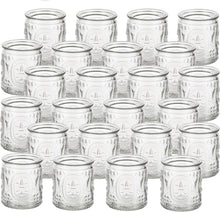 Teelichthalter Glas Vintage Kerzenhalter 24 Stück Set Klar Klein für
