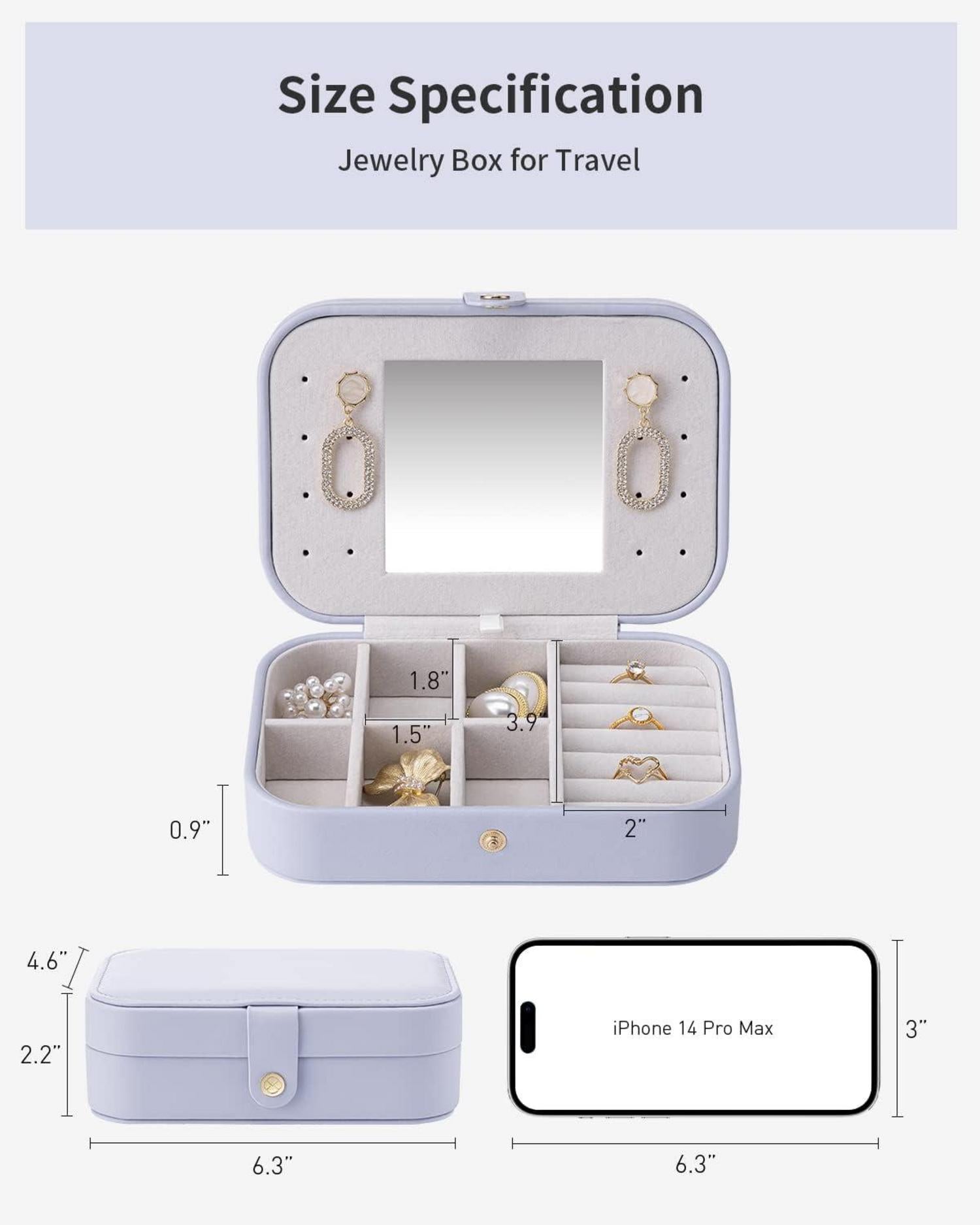 Schmuckkasten Reise Schmuckschatulle Klein Geschenkidee