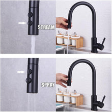 Wasserhahn Schwarz Küche Edelstahl Ausziehbar