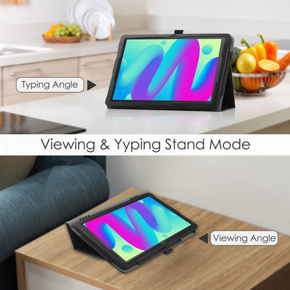 VOVIPO PU Leder Schutzhülle mit Handschlaufe für TCL Tab 10L