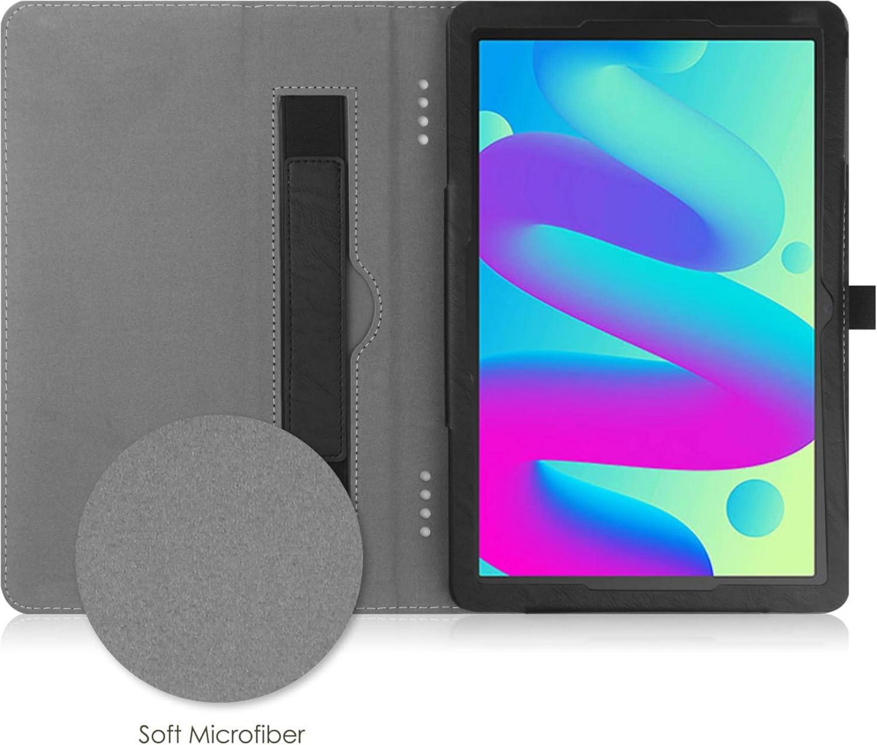 TCL Tab 10L Schutzhülle PU Leder Folio mit Handschlaufe
