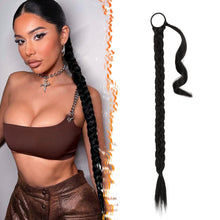 Geflochtene Pferdeschwanzverlängerung Haarverlängerung für Frauen 76cm