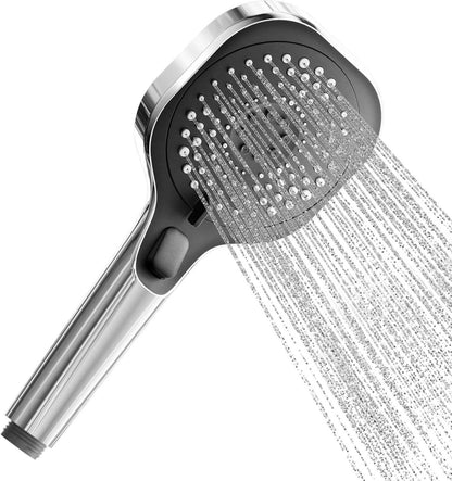 Wassersparender Duschkopf mit 3 Strahlarten und Stoppfunktion