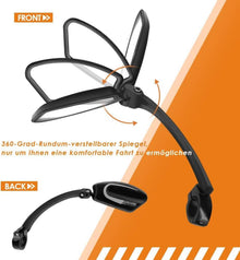 Fahrradspiegel 16,5 cm verlängert Edelstahl High Definition