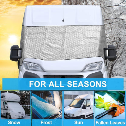 Windschutzscheibenabdeckung für Fiat Ducato – Frost, Sonne & Staubschutz