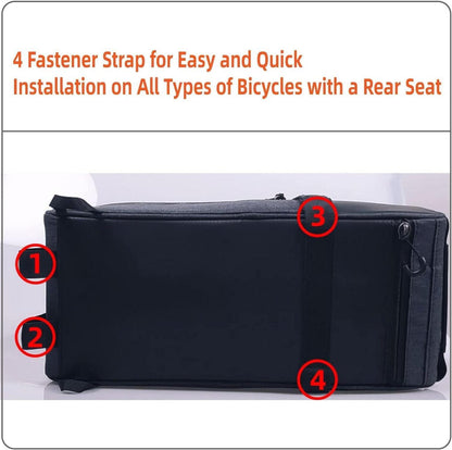 Fahrradtasche Satteltasche Gepäcktasche 8L Rucksack Schwarz