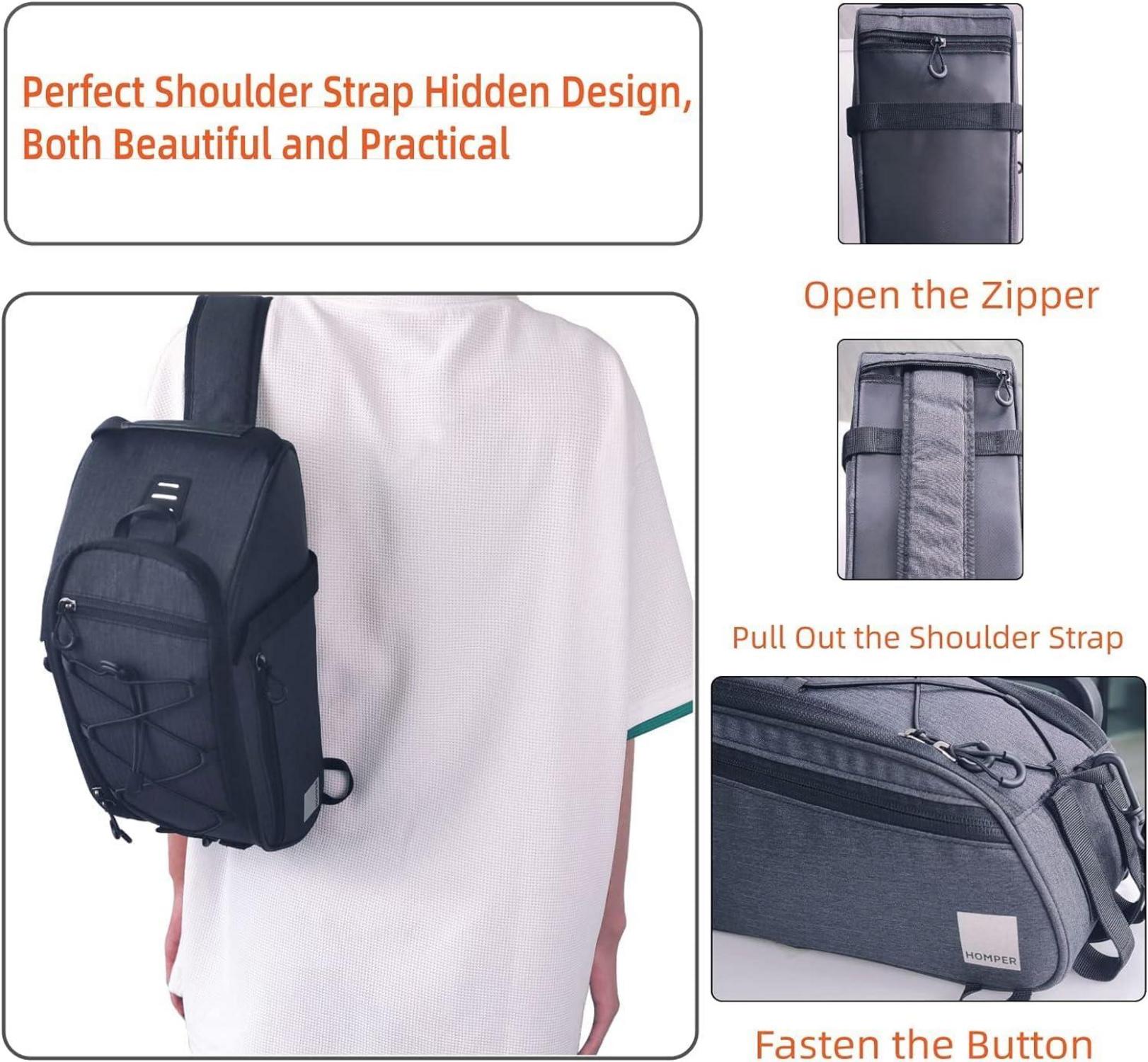 Fahrradtasche Satteltasche Gepäckträger 8L Rucksack MTB Road Bike
