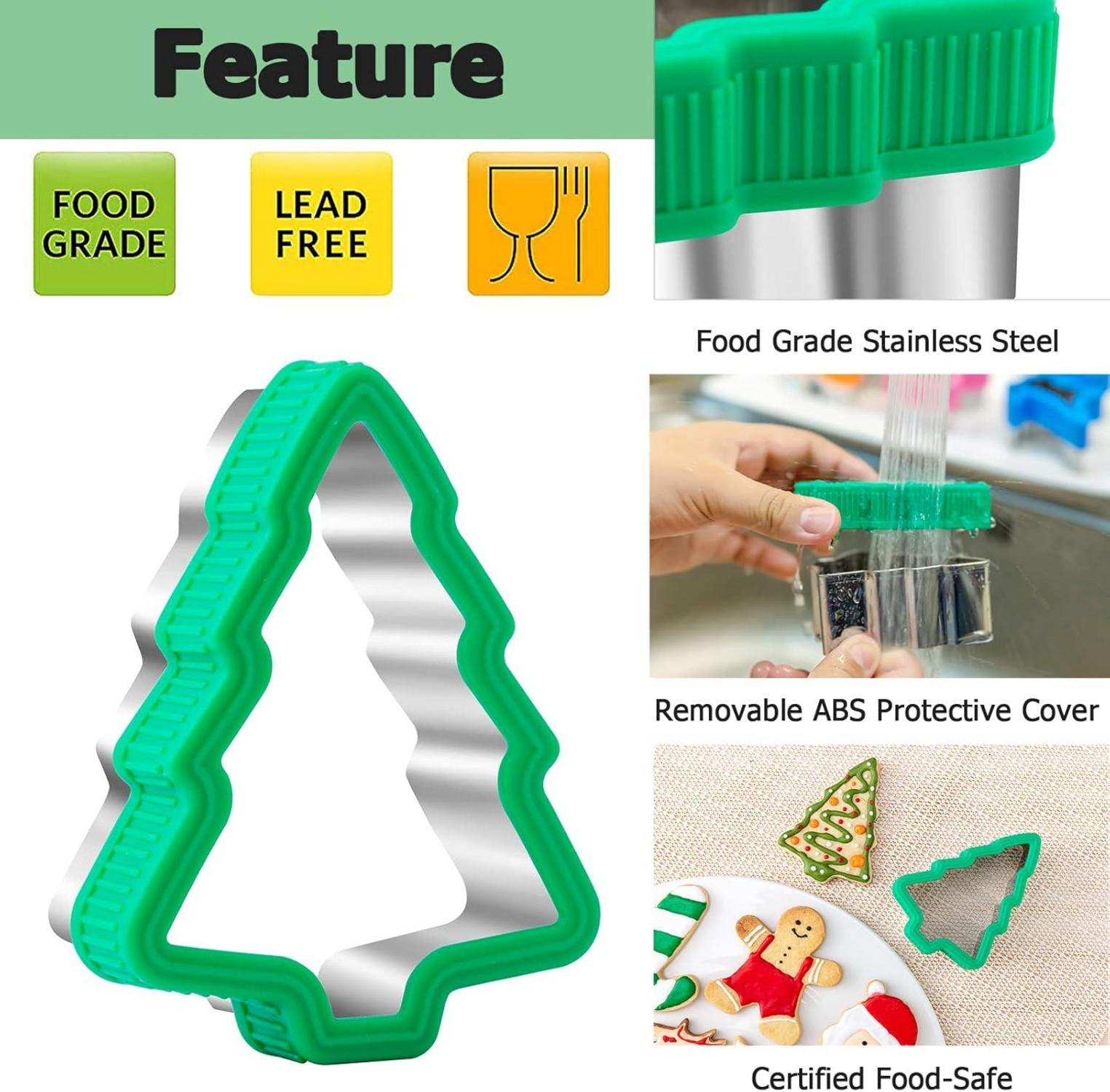 Ausstechformen Weihnachten 8-teilig Edelstahl Plätzchen