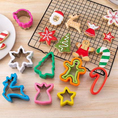 Weihnachten Ausstechformen 8 Stück Plätzchen Ausstecher Set, Ausstecher