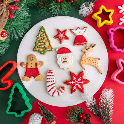 Ausstechformen Weihnachten 8 Stück Plätzchen Ausstecher Set