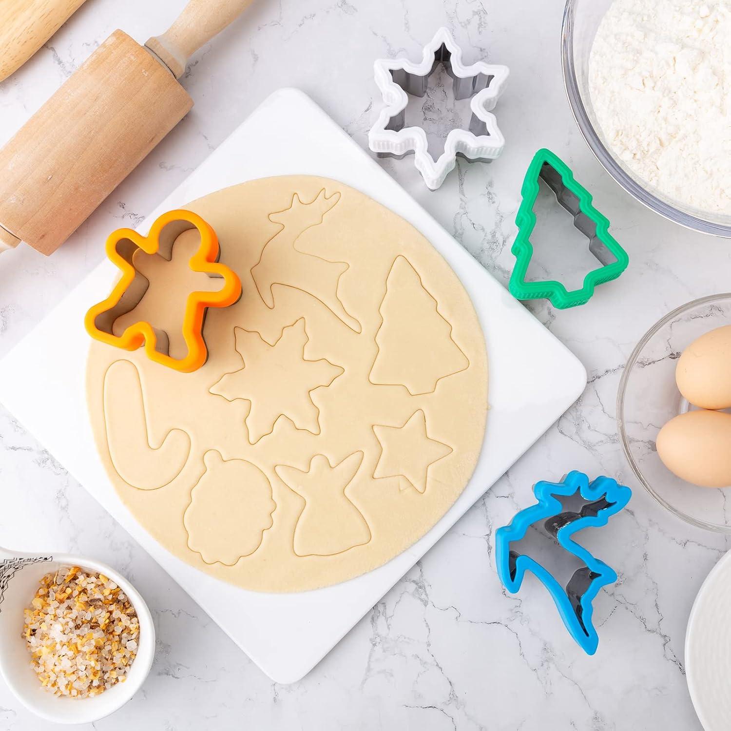 Weihnachten Ausstechformen 8 Stück Plätzchen Ausstecher Set, Ausstecher