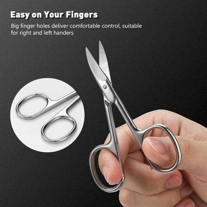 BEZOX Professionelle Nagelschere für harte und dicke Nägel - Gebogene Zehennagelschere