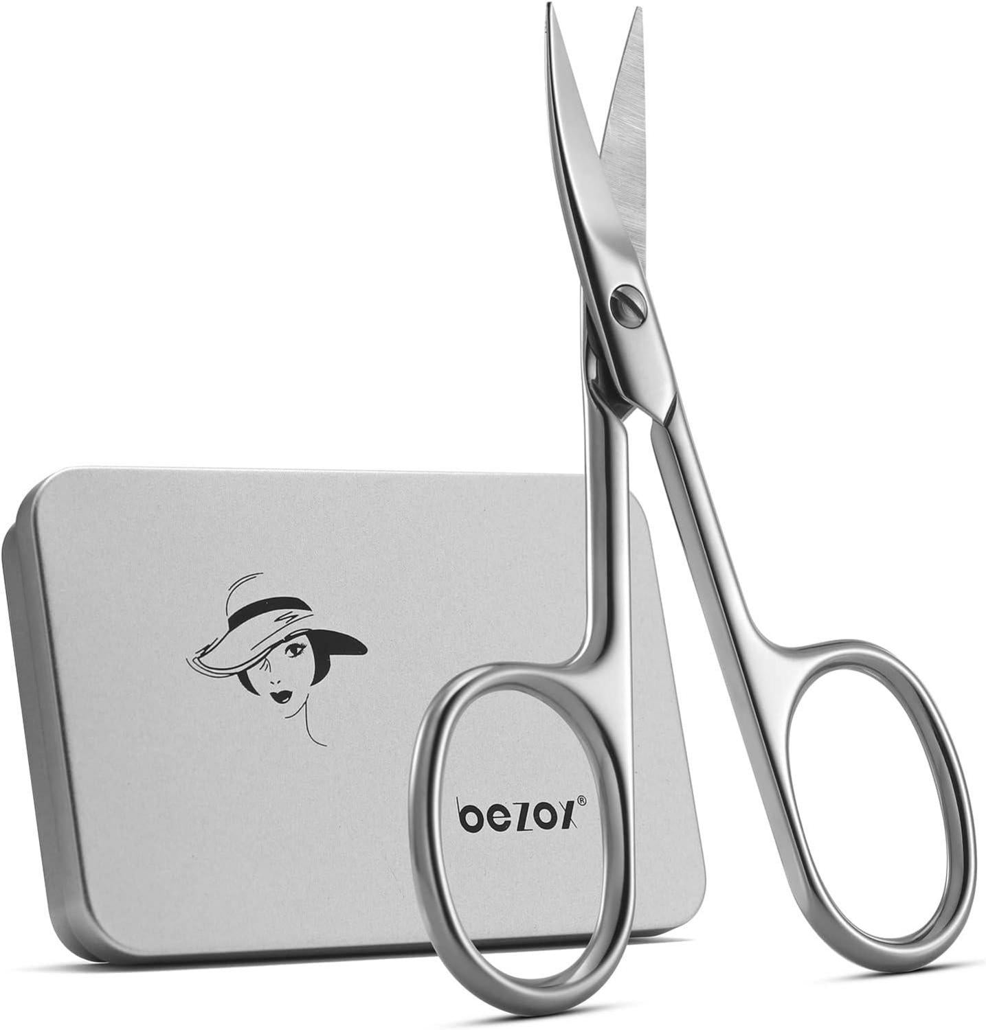 BEZOX Professionelle Nagelschere für harte und dicke Nägel - Gebogene Zehennagelschere