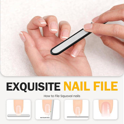 Nagelknipser für dicke Nägel mit Metallfeile und Blechetui